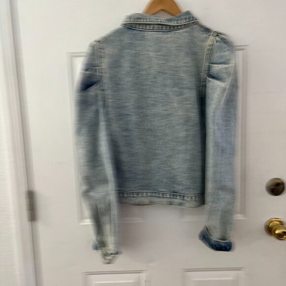 Savana Jane Woman's Light Wash Denim Jacket Sz Lr - Picture 8 of 9